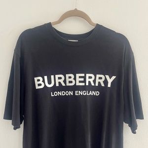 Burberry Logo Print Cotton T-shirt